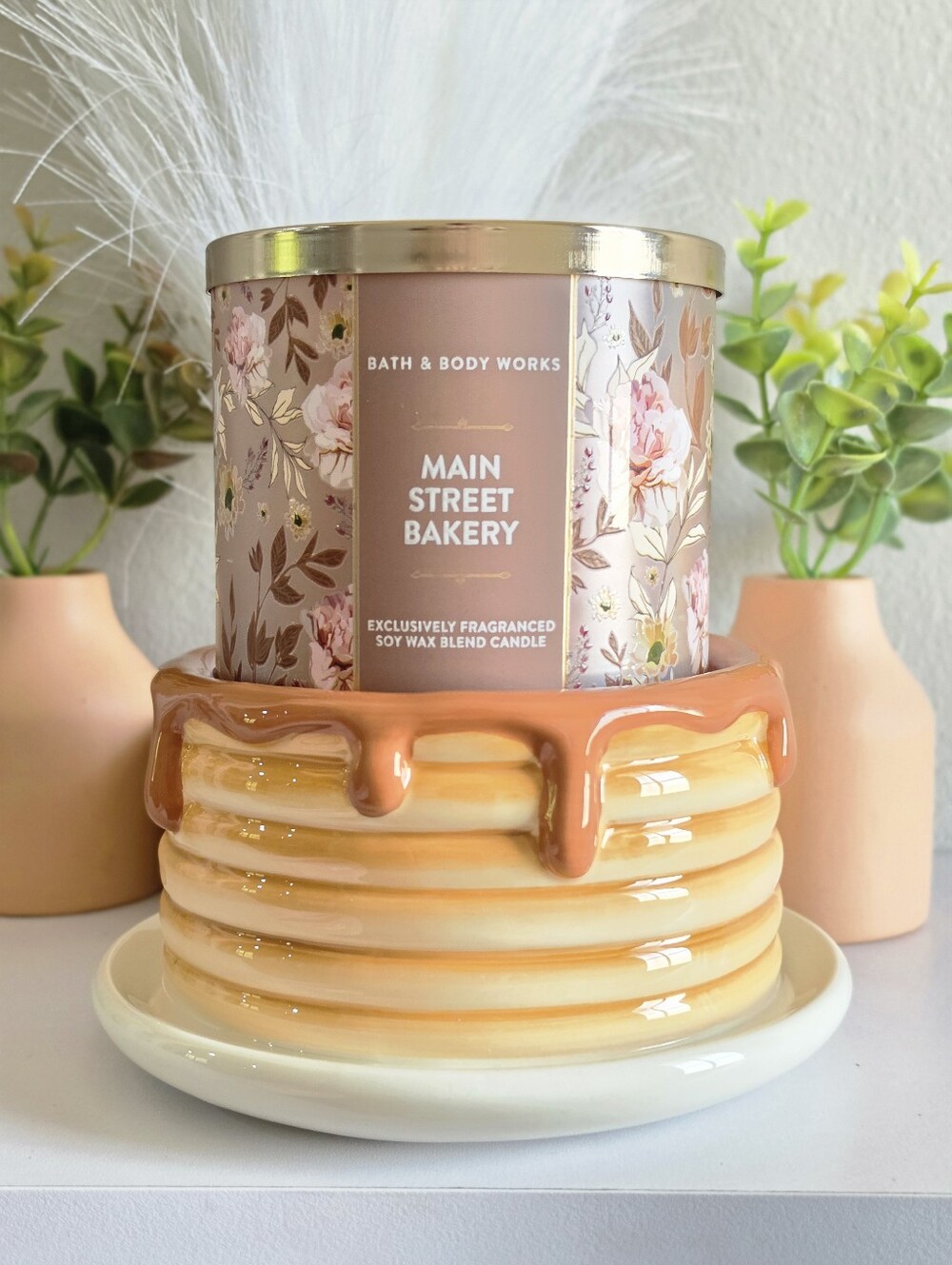 Pancake Stack 3 Wick Candle Holder by Bath and Body Works